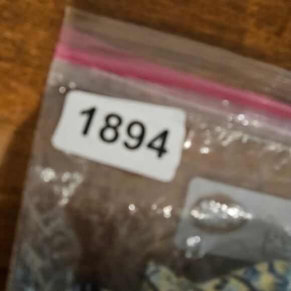 INC International Concepts Silk Blue Tunic Top 3/4 Sleevs Plus Size 14 Floral - Picture 14 of 15